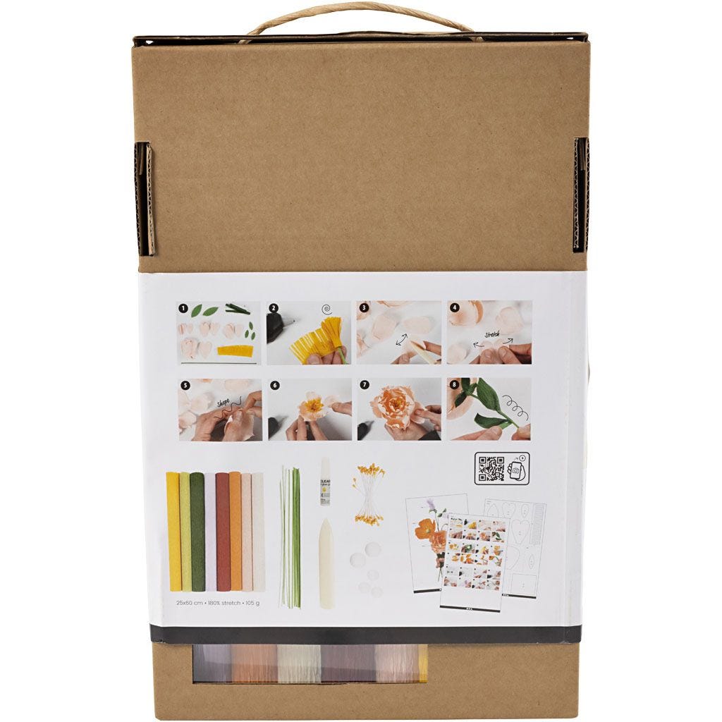 Kit manualidades con papel crespón o pinocho: Aprender a hacer flores - Imagen 2