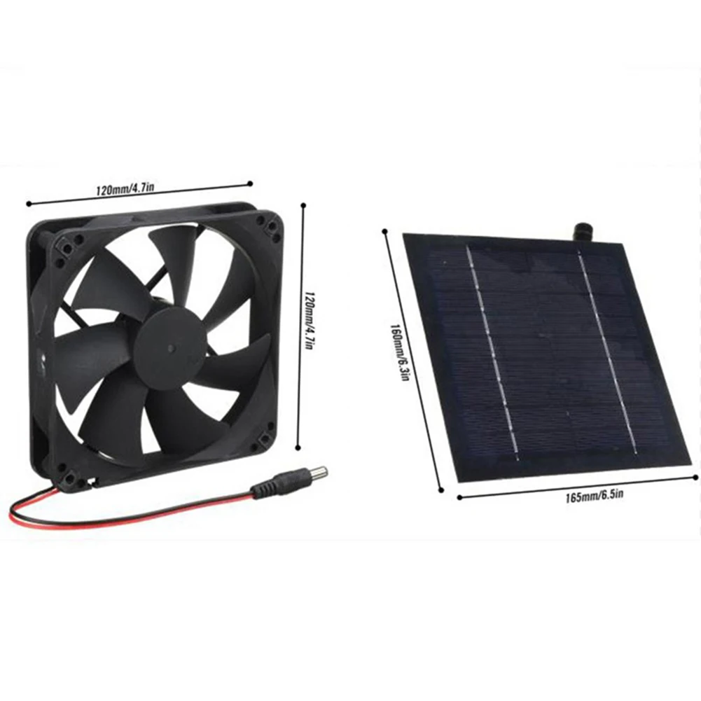 Miniventilador Solar de 20W para Invernaderos y Casas de Perro - Imagen 4