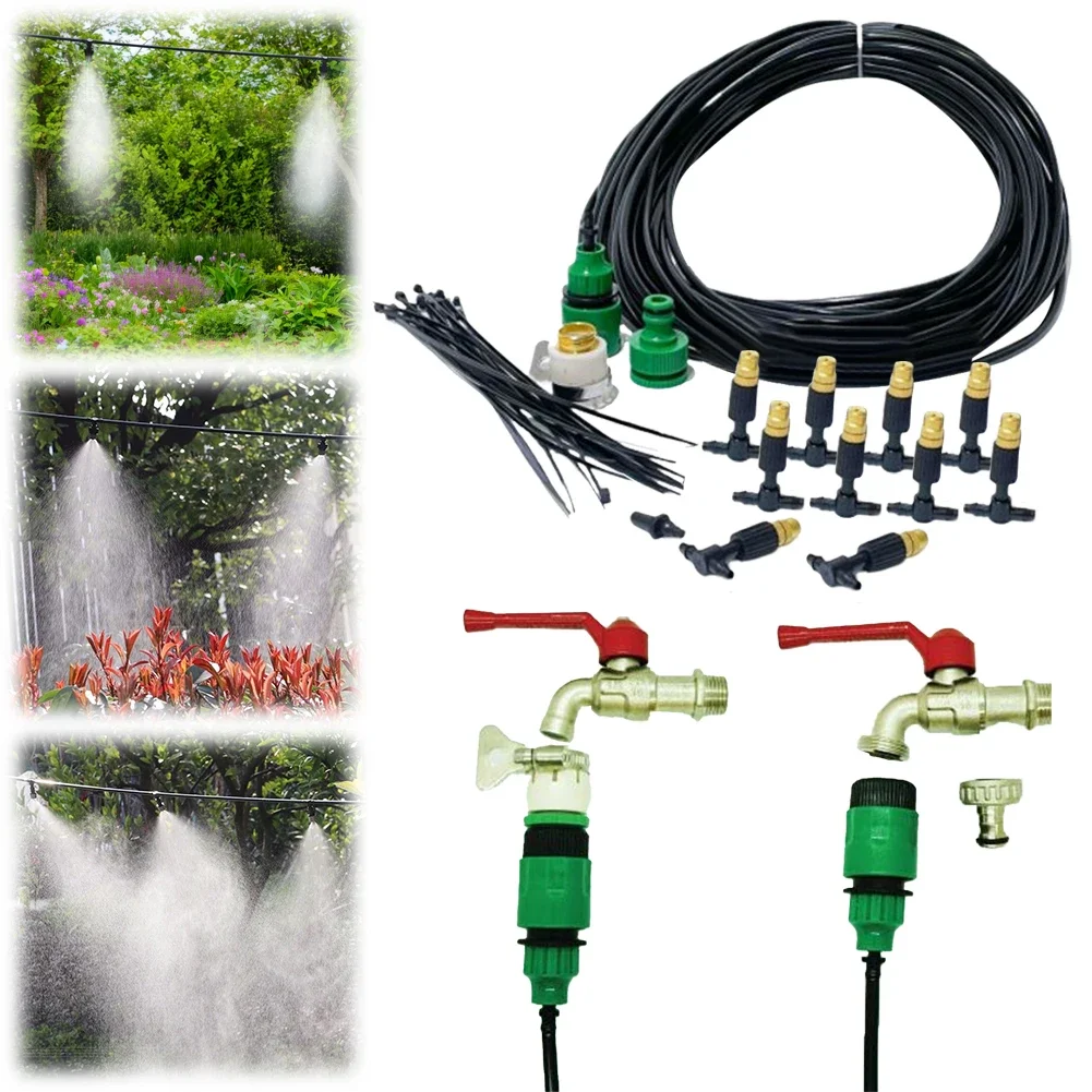 Sistema de Refrigeración por Nebulización de 15M para Jardín e Invernadero